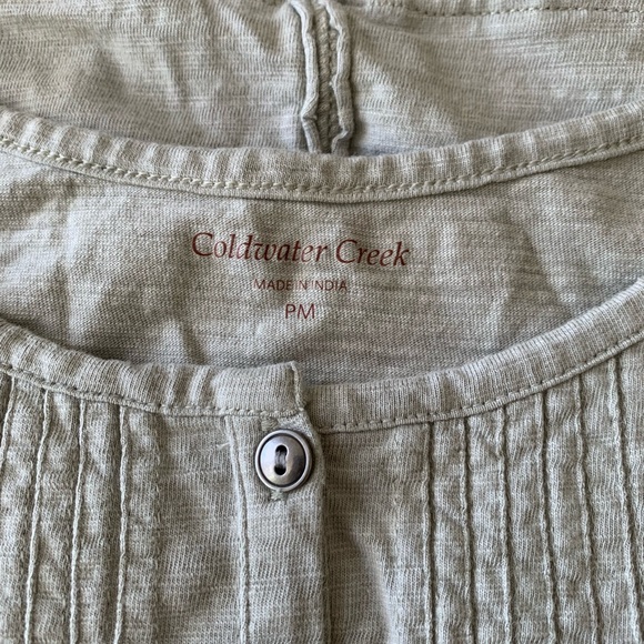 COLDWATER CREEK Sage Peasant Blouse - Picture 4 of 4